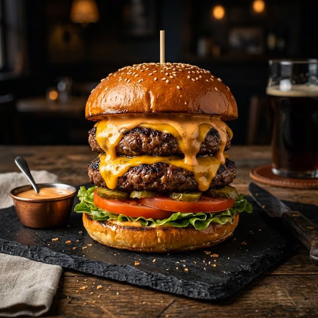 The Biggest Burger Ever(5 meats)