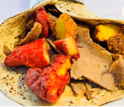 Triple meat kebab